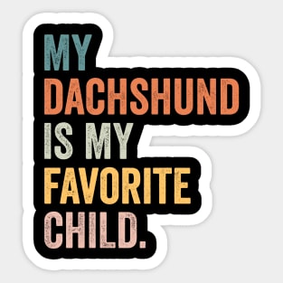 dachshund dog mom Sticker